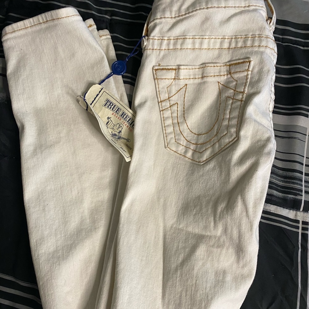 White True Religion Jeans